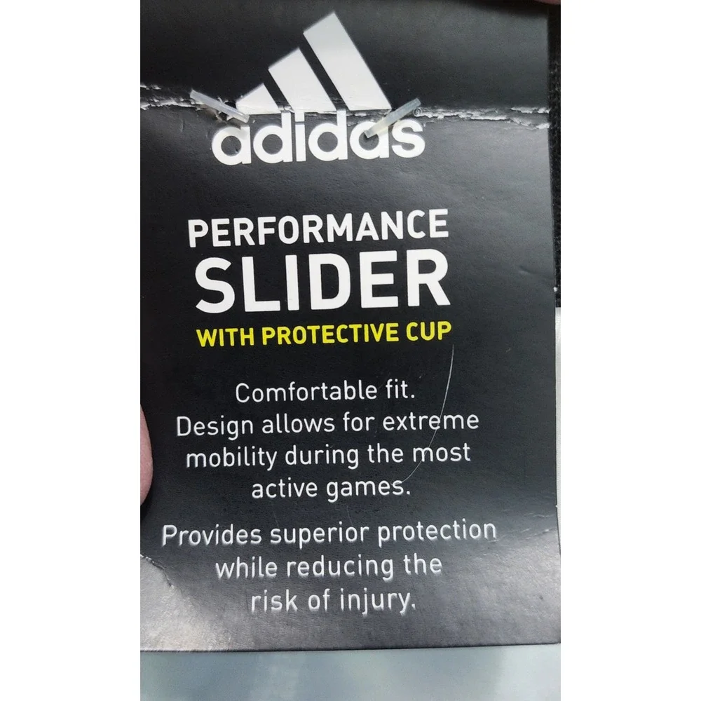Adidas Boys XS Triple‎ Stripe Performance Slider w/ Cup White AEROREADY
